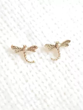 Dragonfly 925 Sterling Silver Stud Earrings