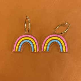 Pride Rainbows 🏳️‍🌈 - Pansexual Rainbow Hoop Earrings