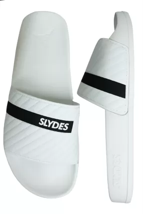 Slydes Varsity Slide Mens Slip On Flip Flop Sliders Sandals SS20 M White Black